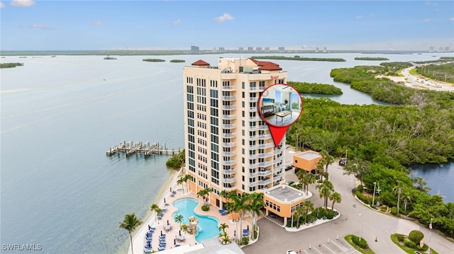 8771 Estero Blvd Unit 607, Fort Myers Beach, FL 33931 - aerial view of a nearby body of water