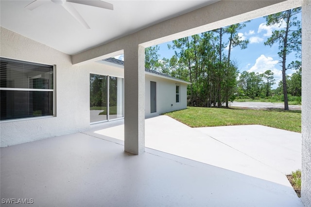2790 Randall Blvd, Naples, FL 34120 - view of patio with ceiling fan