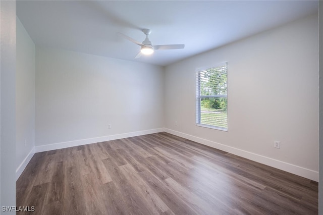 2790 Randall Blvd, Naples, FL 34120 - spare room with ceiling fan and wood finished floors