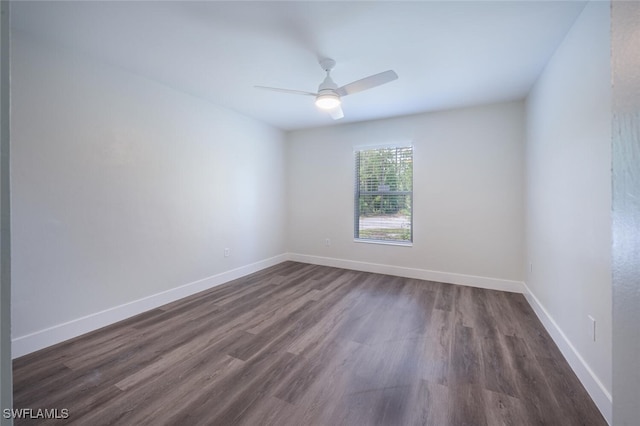 2790 Randall Blvd, Naples, FL 34120 - spare room featuring dark wood-type flooring and ceiling fan