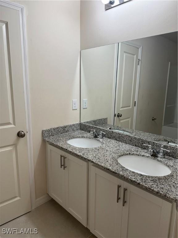 9069 Aegean Cir, Lehigh Acres, FL 33936 - full bathroom featuring double vanity