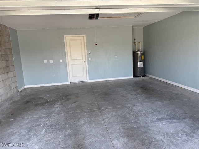 9069 Aegean Cir, Lehigh Acres, FL 33936 - garage with water heater and a garage door opener
