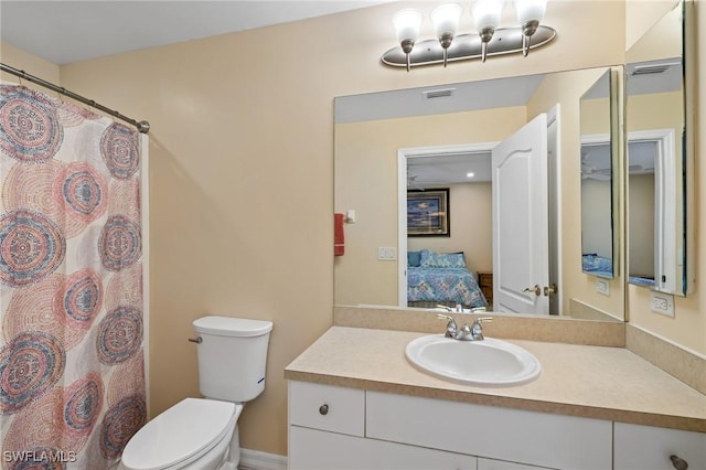 873 Spaulding St E, Lehigh Acres, FL 33974 - ensuite bathroom with vanity and a shower with curtain