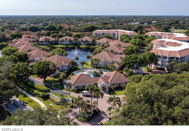 8440 Abbington Cir Unit D22, Naples, FL 34108 - aerial view of residential area featuring a nearby body of water