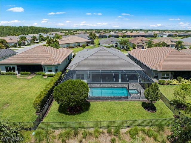 28617 Sicily Loop, Bonita Springs, FL 34135 - aerial view of residential area with a pool area