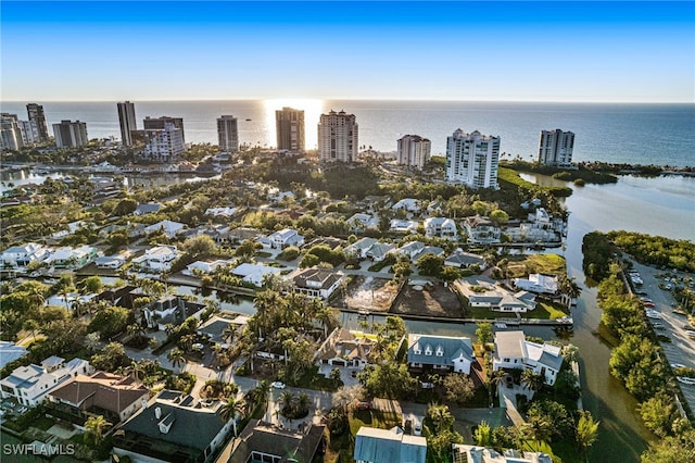 5203 Starfish Ave, Naples, FL 34103 - aerial view of property and surrounding area featuring a nearby body of water