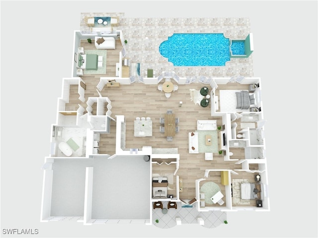 5203 Starfish Ave, Naples, FL 34103 - view of home floor plan