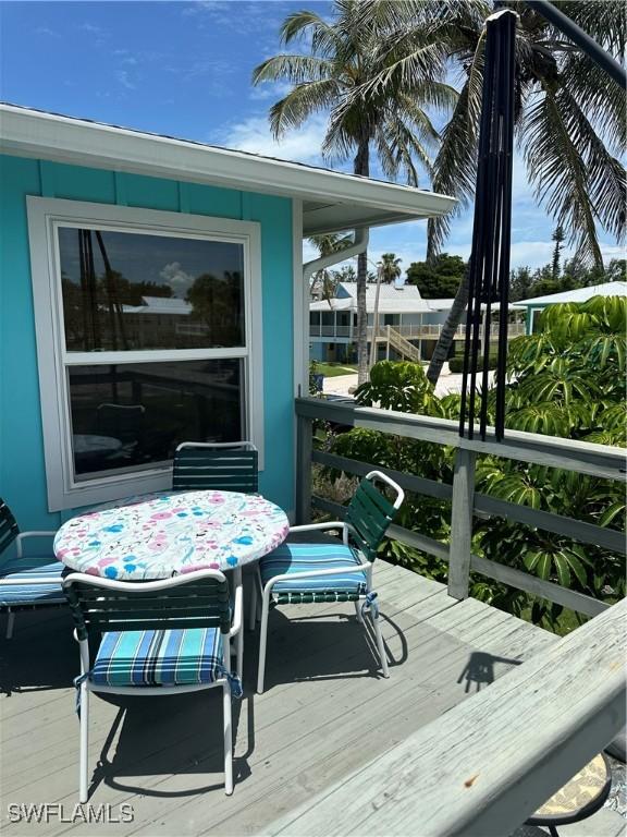 120 Bay Mar Dr, Fort Myers Beach, FL 33931 - view of wooden terrace