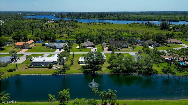 17225 Castleview Dr, North Fort Myers, FL 33917 - aerial perspective of suburban area with a large body of water