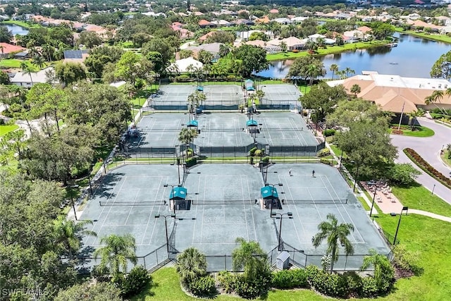 4333 Mistlethrush Ln, Naples, FL 34119 - aerial view of residential area with a large body of water