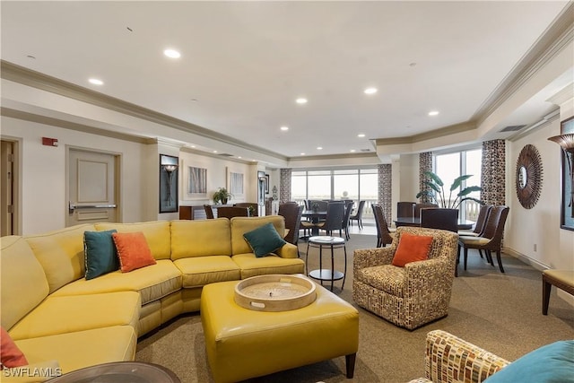 4137 Bay Beach Ln Unit 5P2, Fort Myers Beach, FL 33931 - common area with crown molding and recessed lighting
