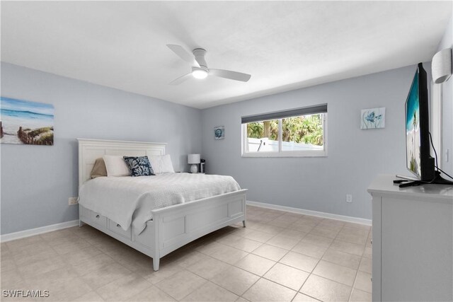 18381 Panther Trail Ln, North Fort Myers, FL 33917 - bedroom featuring ceiling fan and a wall unit AC
