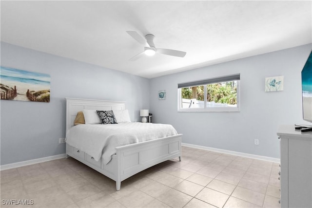 18381 Panther Trail Ln, North Fort Myers, FL 33917 - bedroom featuring ceiling fan and baseboards