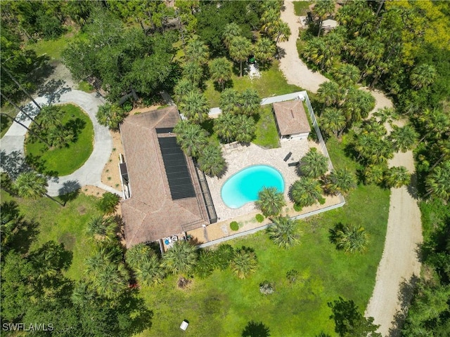 18381 Panther Trail Ln, North Fort Myers, FL 33917 - aerial view of a pool area
