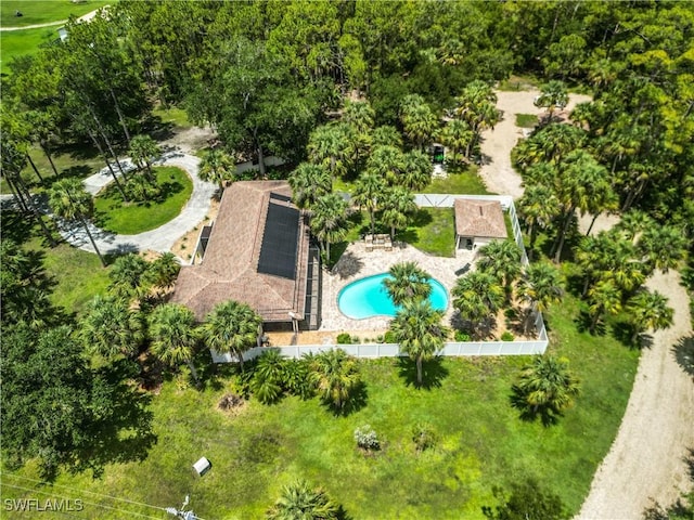 18381 Panther Trail Ln, North Fort Myers, FL 33917 - aerial view of a pool area