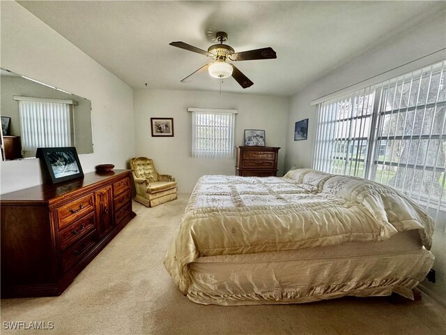 1427 Charles Rd, Fort Myers, FL 33919 - bedroom with carpet flooring and ceiling fan
