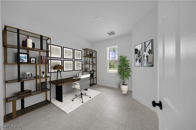 933 Anthony St E, Lehigh Acres, FL 33974 - office with tile patterned floors