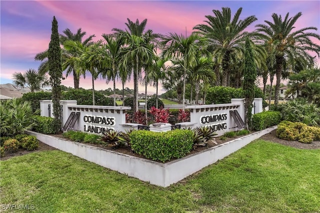 3829 Helmsman Dr, Naples, FL 34120 - community sign with a yard