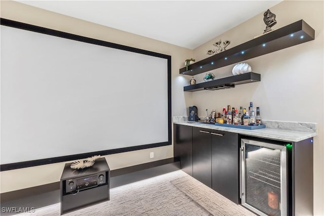 3829 Helmsman Dr, Naples, FL 34120 - cinema featuring beverage cooler and a bar