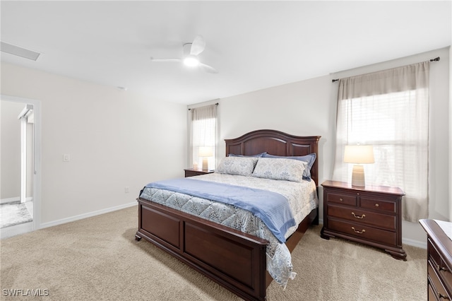 2245 Pigeon Plum Way N, Fort Myers, FL 33917 - bedroom with light carpet and ceiling fan