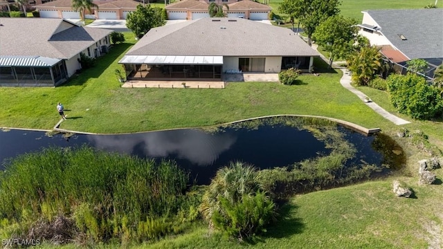 20013 Petrucka Cir N, Lehigh Acres, FL 33936 - view from above of property with a nearby body of water