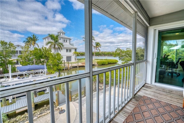 6008 Cypress Ln, Bonita Springs, FL 34134 - balcony featuring a water view