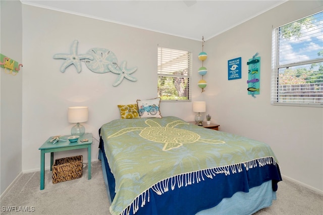 1308 Hull St S, Gulfport, FL 33707 - bedroom with carpet and crown molding