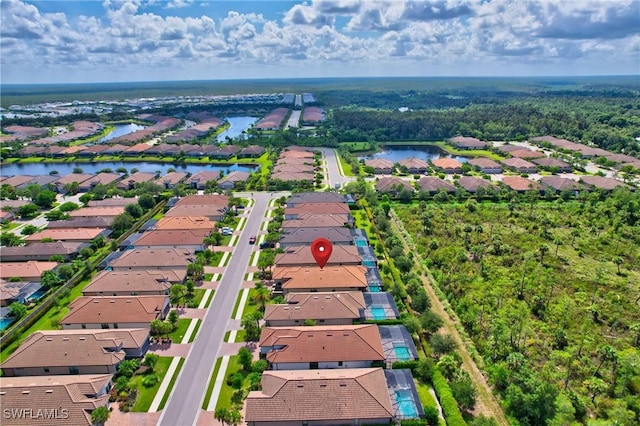 8142 Lucello Ter S, Naples, FL 34114 - aerial view of residential area with a large body of water
