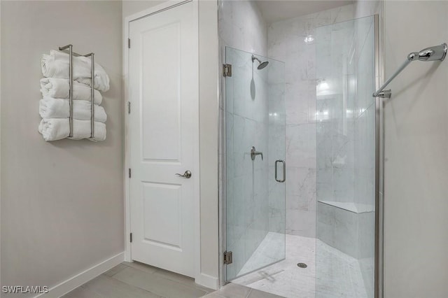14712 Kingfisher Loop, Naples, FL 34120 - full bathroom featuring a shower stall and tile patterned floors