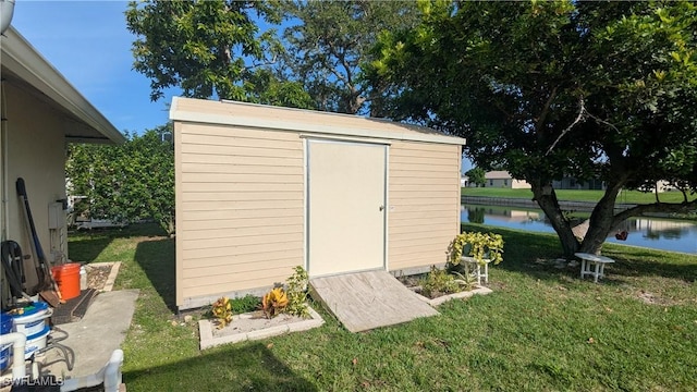 169 SE 21st St, Cape Coral, FL 33990 - view of shed with a water view