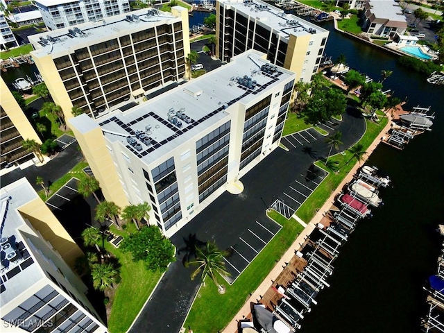 4431 Bay Beach Ln Unit 522, Fort Myers Beach, FL 33931 - aerial view of a nearby body of water and apartment complex / building