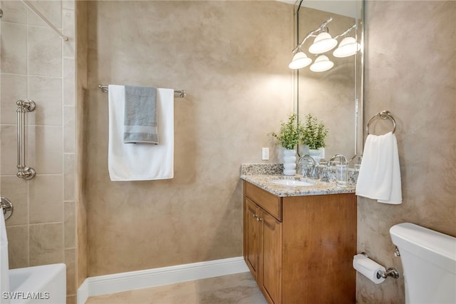 580 El Camino Real Unit 3606, Naples, FL 34119 - full bathroom featuring vanity and tub / shower combination