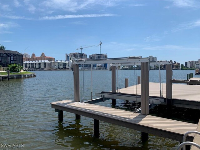 432 Oak Ave, Naples, FL 34108 - dock area with a water view
