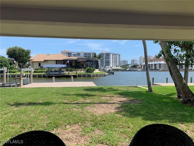432 Oak Ave, Naples, FL 34108 - water view with a dock