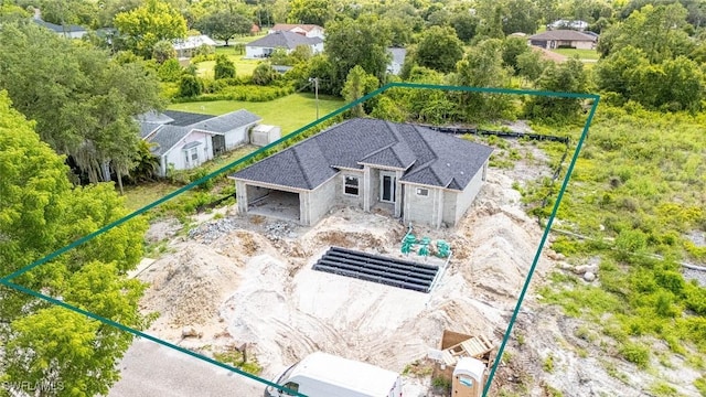 615 8th Ave, Lehigh Acres, FL 33972 - view from above of property featuring property boundaries highlighted