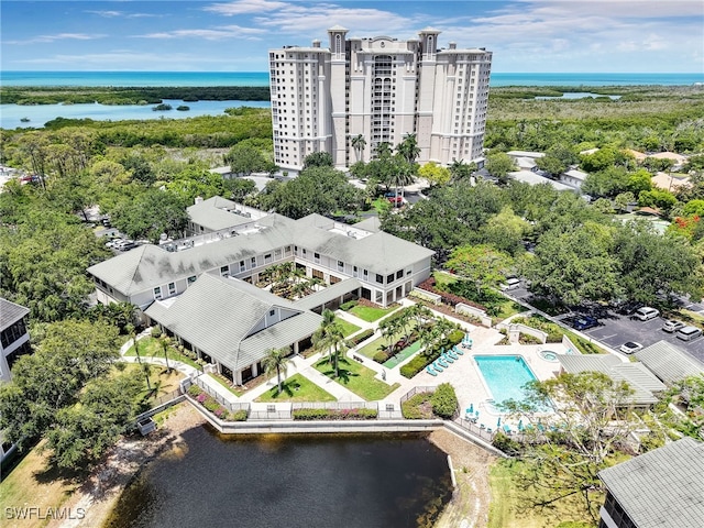 1001 Arbor Lake Dr Unit 1102, Naples, FL 34110 - bird's eye view of a nearby body of water
