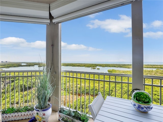 1001 Arbor Lake Dr Unit 1102, Naples, FL 34110 - balcony with a water view