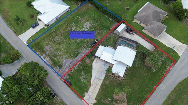 195 E Mariana Ave, North Fort Myers, FL 33917 - aerial overview of property's location featuring property parcel outlined