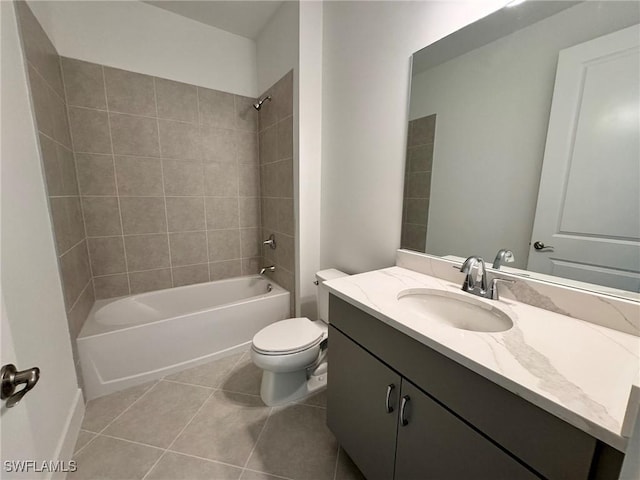 16381 Preservation Blvd, Punta Gorda, FL 33982 - bathroom featuring vanity, bathing tub / shower combination, and tile patterned floors
