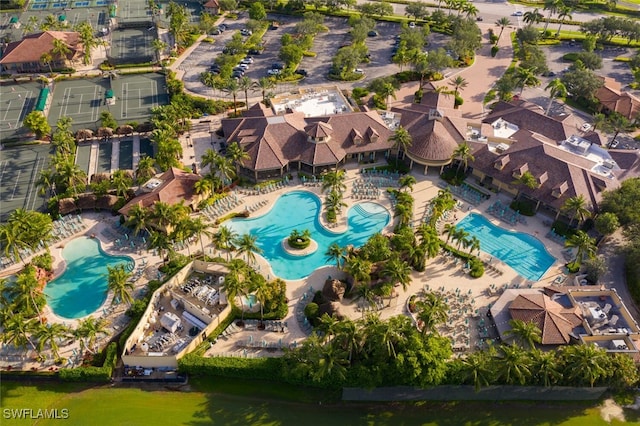 9175 Celeste Dr Unit 305, Naples, FL 34113 - bird's eye view of a pool area