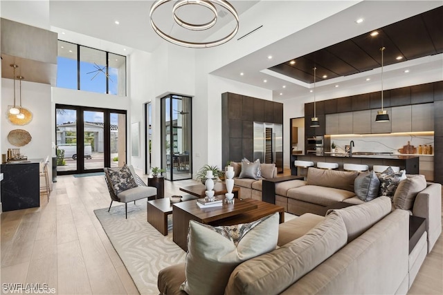 10411 Via Parma Way, Miromar Lakes, FL 33913 - common area featuring a high ceiling and recessed lighting