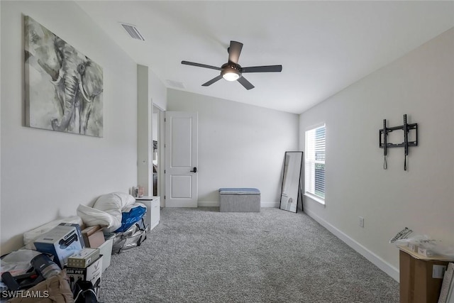 2922 20th St SW, Lehigh Acres, FL 34120 - unfurnished room with carpet floors and a ceiling fan
