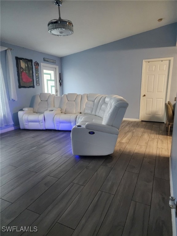 3101 12th St W, Lehigh Acres, FL 33971 - living room with wood finished floors and baseboards