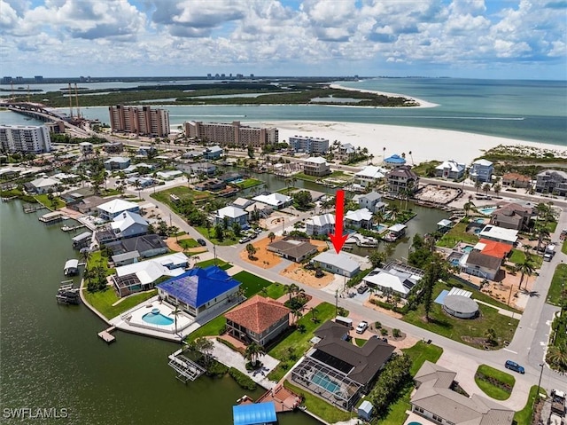 8336 Lagoon Rd, Fort Myers Beach, FL 33931 - view of urban area with a nearby body of water and a notable bridge