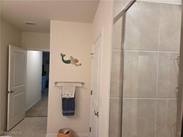 8868 E Cascade Price Cir, North Fort Myers, FL 33917 - full bathroom with tiled shower and tile patterned flooring