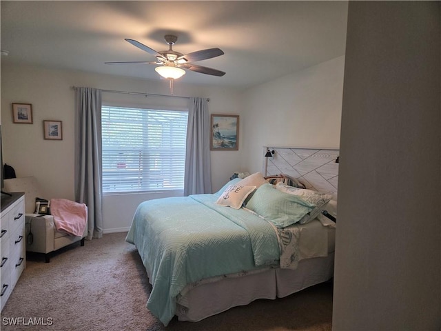 8868 E Cascade Price Cir, North Fort Myers, FL 33917 - bedroom featuring light colored carpet and ceiling fan