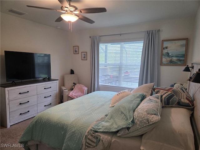 8868 E Cascade Price Cir, North Fort Myers, FL 33917 - bedroom featuring carpet flooring and a ceiling fan