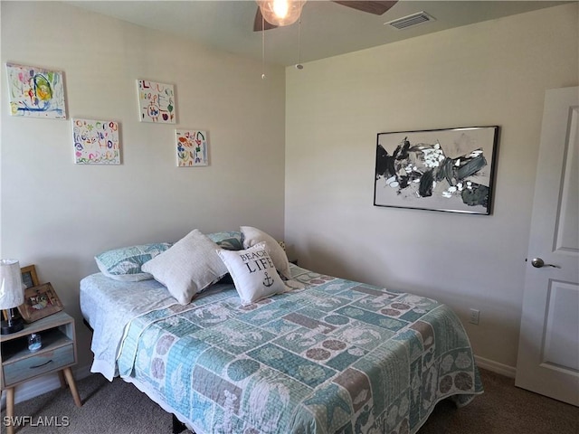 8868 E Cascade Price Cir, North Fort Myers, FL 33917 - bedroom featuring carpet and ceiling fan