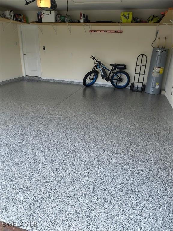 8868 E Cascade Price Cir, North Fort Myers, FL 33917 - garage featuring water heater
