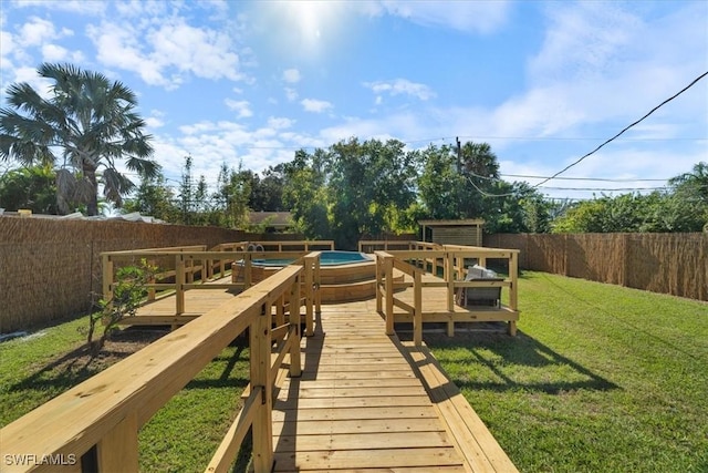 3064 Connecticut Ave, Naples, FL 34112 - wooden deck featuring a fenced backyard